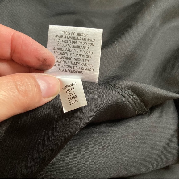 MORGAN TAYLOR Intimates Satin Belted Black Robe Womens Small Medium - Picture 11 of 15